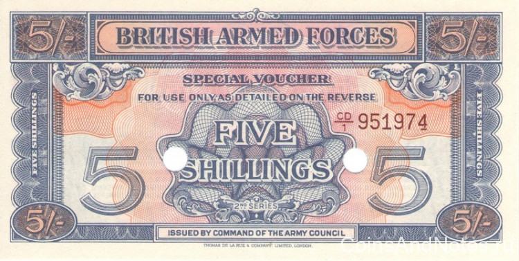 5 шиллингов 1948 года. Великобритания. рМ20d