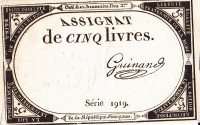5 ливров 31.10.1793 года. Франция. рА76(19)
