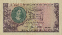 Банкнота 20 рандов 1961 года. ЮАР. р108