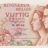 50 франков 1966 года. Бельгия. р139(4)