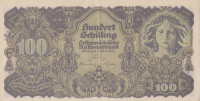 Банкнота 100 шиллингов 1945 года. Австрия. р118
