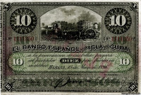 10 песо 15.05.1896 года. Куба. р49d