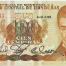 100 лемпира 08.09.1983 года. Гондурас. р69b