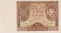 Банкнота 100 золотых 1934 года. Польша. р74b