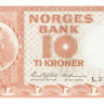 10 крон 1972 года. Норвегия. р31f