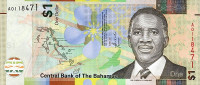 1 доллар 2017 года. Багамские острова. р77