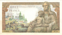 1000 франков 1943 года. Франция. р102