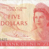 5 долларов 1967-1981 годов. Новая Зеландия. р165d
