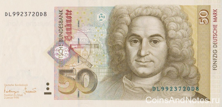 50 марок 1996 года. ФРГ. р45