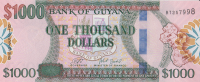 1000 долларов 2011-2019 годов. Гайана. р38с