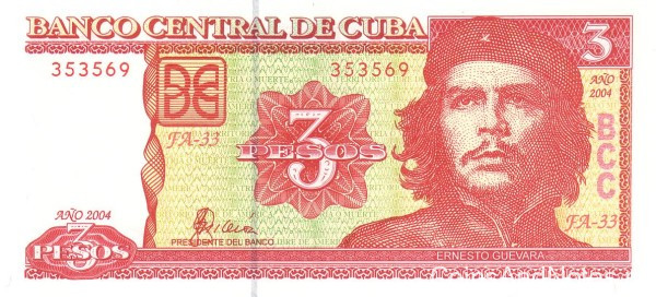 3 песо 2004 года. Куба. р127