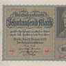 10000 марок 19.01.1922 года. Германия. р70(G)