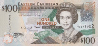 Банкнота 100 долларов 2008 года. Карибские острова. р51