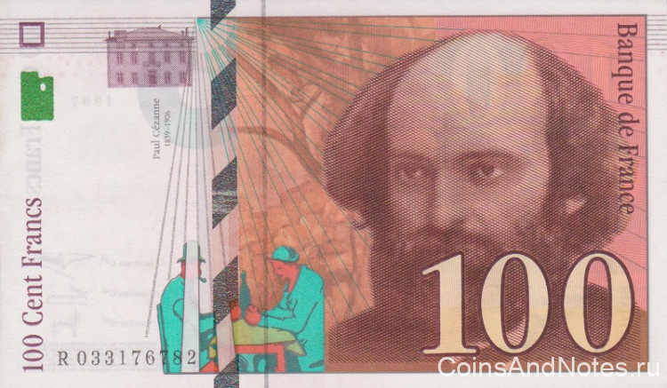 100 франков 1997 года. Франция. р158а