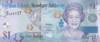 1 доллар 2010 года. Каймановы острова. р38c