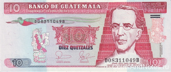 10 кетсалей 2006 года. Гватемала. р111a