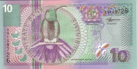 Банкнота 10 гульденов 01.01.2000 года. Суринам. р147