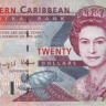 20 долларов 2000 года. Карибские острова. р39а