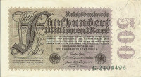 500 миллионов марок 01.09.1923 года. Германия. р110а