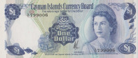 Банкнота 1 доллар 1971 года. Каймановы острова. р1а