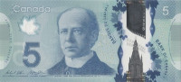 5 долларов 2013 года. Канада. р106с