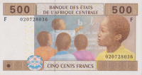 500 франков 2002 года. Экваториальная Гвинея. р506Fa