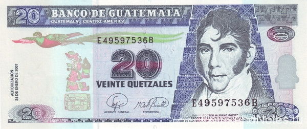 20 кетсалей 2007 года. Гватемала. р112b