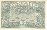 100 крон 1953 года. Дания. р39g