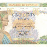 500 франков 15.10.1942 года. Франция. р95b