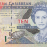 10 долларов 2000 года. Карибские острова. р38l