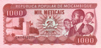 1000 метикас 16.06.1989 года. Мозамбик. р132c