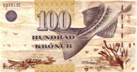 100 крон 2002 года. Фарерские острова. р25