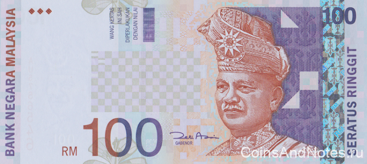 100 рингит 2001 года. Малайзия. р44d 100 рингит 2001 года. Малайзия. р44d