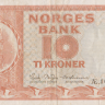 10 крон 1970 года. Норвегия. р31е