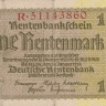 1 рентмарка 30.01.1937 года. Германия. р173b(1)