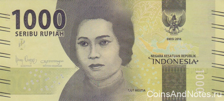 1000 рупий 2018 года. Индонезия. р154с(2)