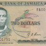 2 доллара 1960(1970) года. Ямайка. р58