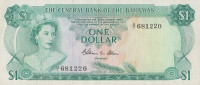 Банкнота 1 доллар 1974 года. Багамские острова. р35b