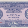 20 шиллингов 1944 года. Австрия. р107