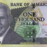 1000 долларов 2021 года. Ямайка. р86(21)