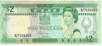 Банкнота 2 доллара 1988 года. Фиджи. р87