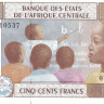 500 франков 2002 года. Конго. р106Та
