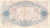 500 франков 1929 года. Франция. р66