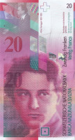 20 франков 2008 года. Швейцария. р69e(3)