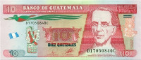10 кетсалей 2010 года. Гватемала. р123a
