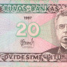 20 литов 1997 года. Литва. р60