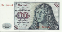Банкнота 10 марок 02.01.1980 года. ФРГ. р31d