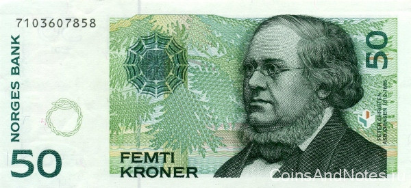 50 крон 2000 года. Норвегия. р46b