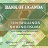 10 шиллингов 1987 года. Уганда. р28