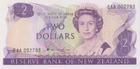Банкнота 2 доллара 1981-1992 годов. Новая Зеландия. р170а